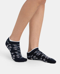 Compact Cotton Stretch Low Show Socks with StayFresh Treatment - Navy & Chambray Blue (Pack of 2)