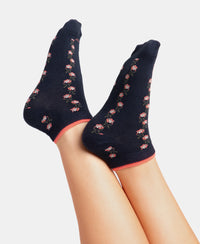 Compact Cotton Stretch Low Show Socks with StayFresh Treatment - Navy (Pack of 2)