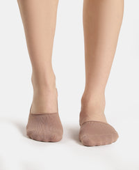 Compact Cotton Stretch No Show Socks with StayFresh Treatment - Almondine
