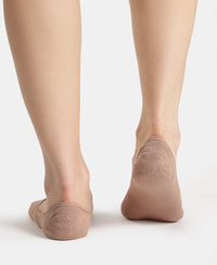 Compact Cotton Stretch No Show Socks with StayFresh Treatment - Almondine