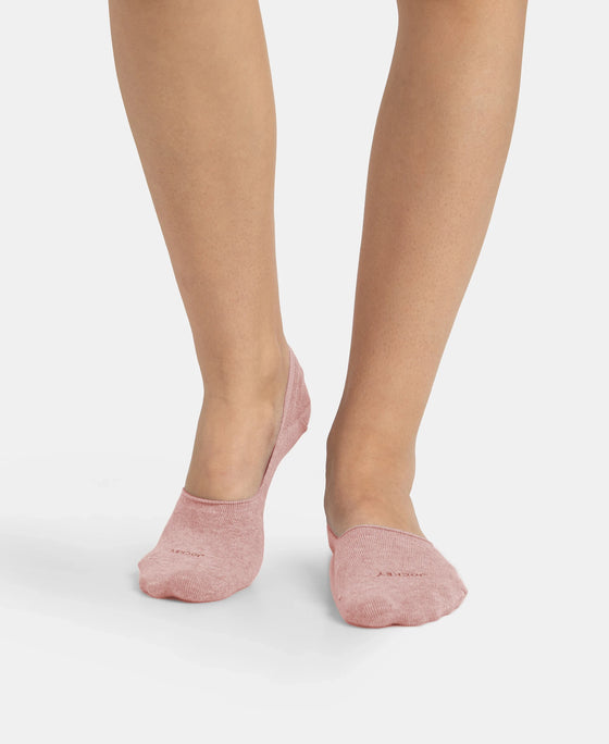 Compact Cotton Stretch No Show Socks with StayFresh Treatment - Pale Mauve