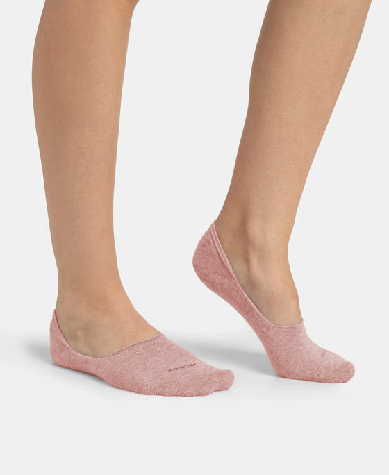 Compact Cotton Stretch No Show Socks with StayFresh Treatment - Pale Mauve