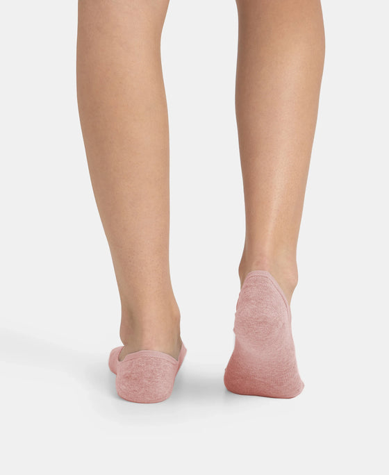 Compact Cotton Stretch No Show Socks with StayFresh Treatment - Pale Mauve