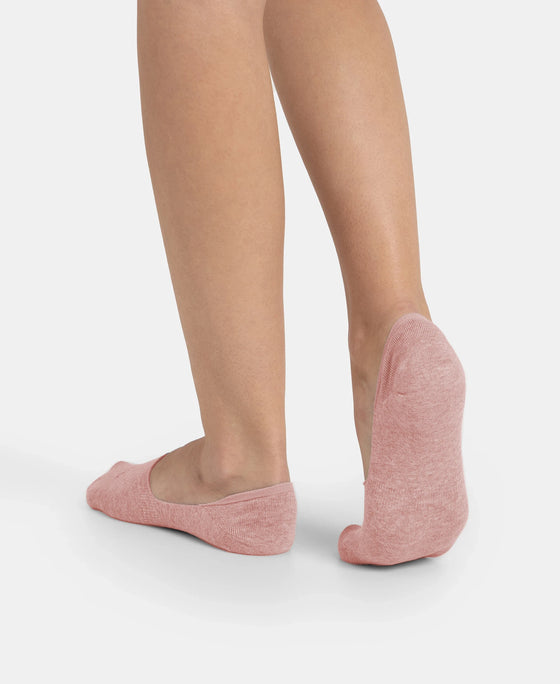 Compact Cotton Stretch No Show Socks with StayFresh Treatment - Pale Mauve