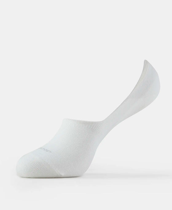 Compact Cotton Stretch No Show Socks with StayFresh Treatment - White