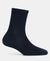 Kid's Compact Cotton Stretch Solid Calf Length Socks With StayFresh Treatment - Navy