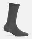 Kid's Compact Cotton Stretch Solid Knee Length Socks With StayFresh Treatment - Gun Metal