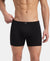 Super Combed Cotton Rib Solid Boxer Brief with Ultrasoft and Durable Waistband - Black