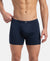 Super Combed Cotton Rib Solid Boxer Brief with Ultrasoft and Durable Waistband - Deep Navy