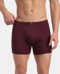 Super Combed Cotton Rib Solid Boxer Brief with Ultrasoft and Durable Waistband - Port Royale