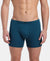 Super Combed Cotton Rib Solid Boxer Brief with Ultrasoft and Durable Waistband - Seaport Teal