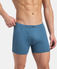Super Combed Cotton Rib Solid Boxer Brief with Ultrasoft and Durable Waistband - Stellar