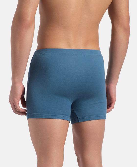 Super Combed Cotton Rib Solid Boxer Brief with Ultrasoft and Durable Waistband - Stellar