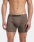 Super Combed Cotton Rib Solid Boxer Brief with Ultrasoft and Durable Waistband - Dark Khaki