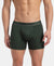Super Combed Cotton Rib Solid Boxer Brief with Ultrasoft and Durable Waistband - Deep Forest