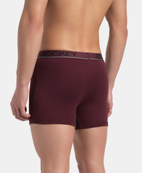 Super Combed Cotton Rib Solid Boxer Brief with Ultrasoft and Durable Waistband - Port Royale