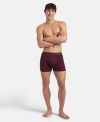 Super Combed Cotton Rib Solid Boxer Brief with Ultrasoft and Durable Waistband - Port Royale