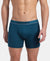 Super Combed Cotton Rib Solid Boxer Brief with Ultrasoft and Durable Waistband - Seaport Teal