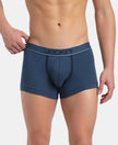 Super Combed Cotton Rib Solid Trunk with Ultrasoft Waistband - Dark Denim