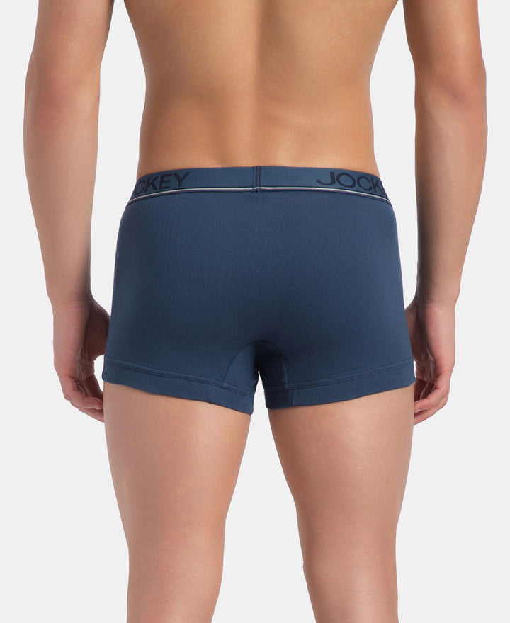 Super Combed Cotton Rib Solid Trunk with Ultrasoft Waistband - Dark Denim