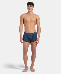 Super Combed Cotton Rib Solid Trunk with Ultrasoft Waistband - Dark Denim