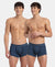 Super Combed Cotton Rib Solid Trunk with Ultrasoft Waistband - Dark Denim (Pack of 2)