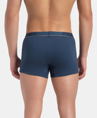 Super Combed Cotton Rib Solid Trunk with Ultrasoft Waistband - Dark Denim (Pack of 2)