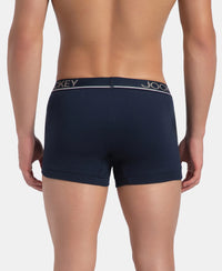 Super Combed Cotton Rib Solid Trunk with Ultrasoft Waistband - Deep Navy