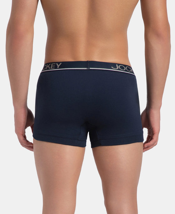 Super Combed Cotton Rib Solid Trunk with Ultrasoft Waistband - Deep Navy