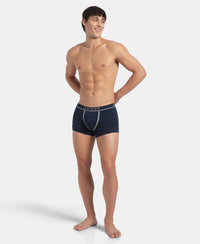Super Combed Cotton Rib Solid Trunk with Ultrasoft Waistband - Deep Navy