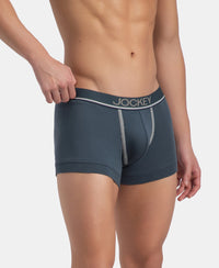 Super Combed Cotton Rib Solid Trunk with Ultrasoft Waistband - Deep Slate