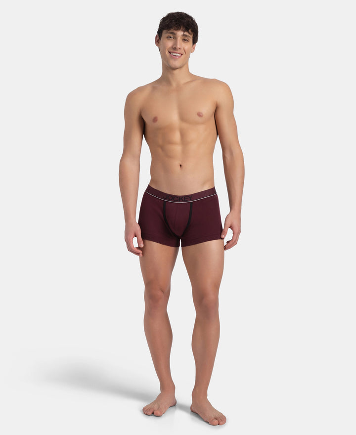 Super Combed Cotton Rib Solid Trunk with Ultrasoft Waistband - Port Royale