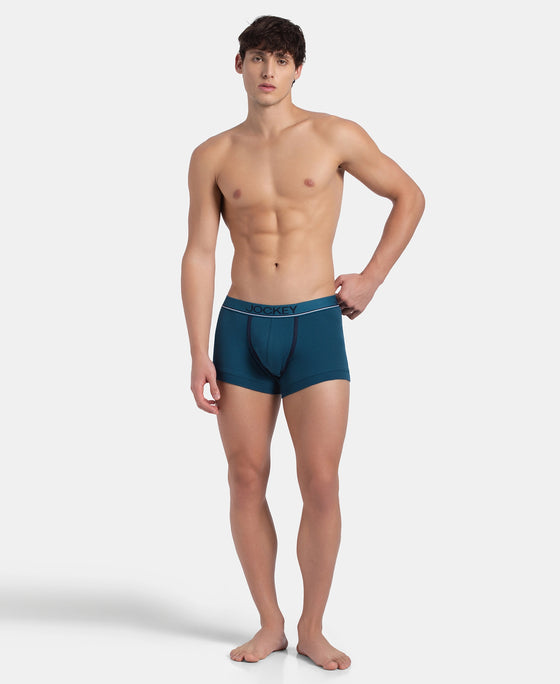 Super Combed Cotton Rib Solid Trunk with Ultrasoft Waistband - Seaport Teal