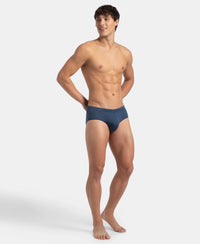 Super Combed Cotton Solid Brief with Ultrasoft Concealed Waistband - Dark Denim