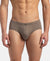Super Combed Cotton Solid Brief with Ultrasoft Concealed Waistband - Dark Khaki