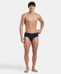 Super Combed Cotton Solid Brief with Ultrasoft Concealed Waistband - Deep Navy