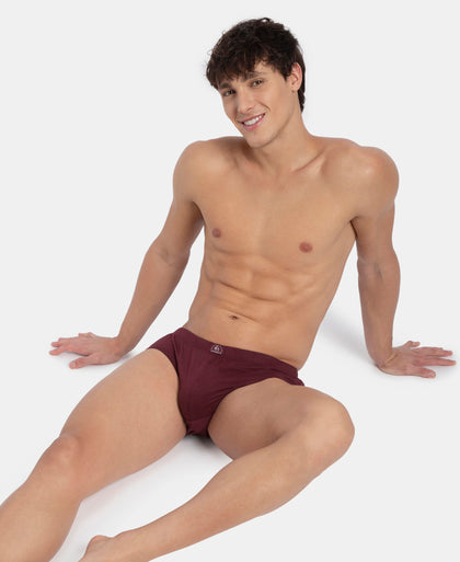 Super Combed Cotton Solid Brief with Ultrasoft Concealed Waistband - Port Royale