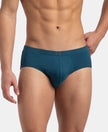 Super Combed Cotton Solid Brief with Ultrasoft Concealed Waistband - Seaport Teal