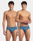 Super Combed Cotton Solid Brief with Ultrasoft Concealed Waistband - Stellar (Pack of 2)