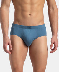 Super Combed Cotton Solid Brief with Ultrasoft Concealed Waistband - Stellar (Pack of 3)