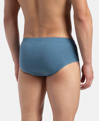 Super Combed Cotton Solid Brief with Ultrasoft Concealed Waistband - Stellar (Pack of 3)