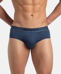 Super Combed Cotton Solid Brief with Ultrasoft Waistband - Dark Denim (Pack of 2)