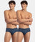 Super Combed Cotton Solid Brief with Ultrasoft Waistband - Dark Denim (Pack of 2)