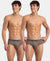 Super Combed Cotton Solid Brief with Ultrasoft Waistband - Dark Khaki (Pack of 2)