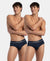 Super Combed Cotton Solid Brief with Ultrasoft Waistband - Deep Navy (Pack of 2)