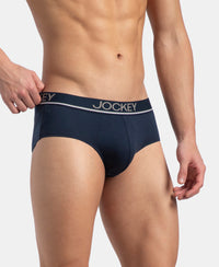 Super Combed Cotton Solid Brief with Ultrasoft Waistband - Deep Navy (Pack of 2)