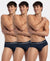 Super Combed Cotton Solid Brief with Ultrasoft Waistband - Navy (Pack of 3)