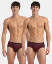 Super Combed Cotton Solid Brief with Ultrasoft Waistband - Port Royale (Pack of 2)