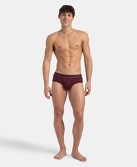 Super Combed Cotton Solid Brief with Ultrasoft Waistband - Port Royale (Pack of 2)