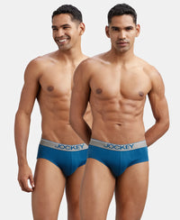 Super Combed Cotton Solid Brief with Ultrasoft Waistband - Seaport Teal (Pack of 2)